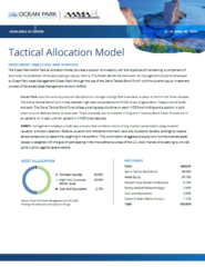 Q1 2025 Tactical Allocation Model Profile Sheet