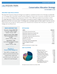 Q1 2025 Conservative Allocation Strategy Fact Sheet