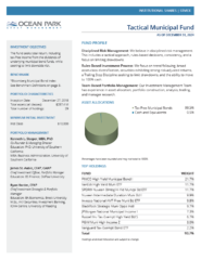 Ocean Park Tactical Municipal Fund &#8211; Instl Class &#8211; Fact Sheet