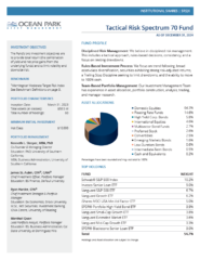 Ocean Park Tactical Risk Spectrum 70 Fund &#8211; Instl Class &#8211; Fact Sheet