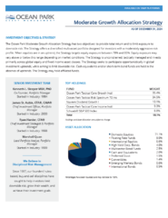 Q1 2025 Moderate Growth Allocation Strategy Fact Sheet