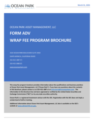 Ocean Park Asset Management_Form ADV Wrap Fee Program Brochure (2026)