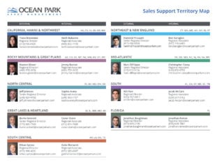 Sales Support Territory Map