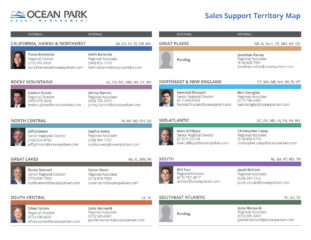 Sales Support Territory Map