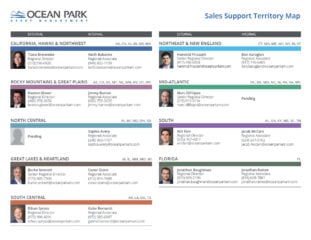Sales Support Territory Map